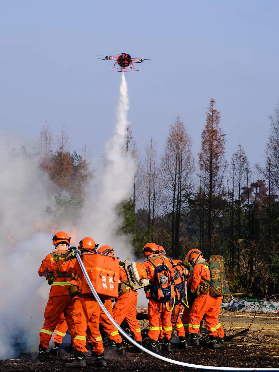 VANTA BOTICS drones participate in firefighting missions