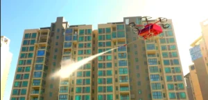 high rise building fire fighting UAV
